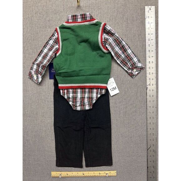 NEW BNWT Bonnie‎ Jean/Matt's Scooter Boys Outfit Clothes Santa Xmas Size 12M - Picture 5 of 6